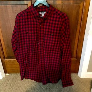 Gander Mountain Men’s Red Plaid Shirt Soft Size L